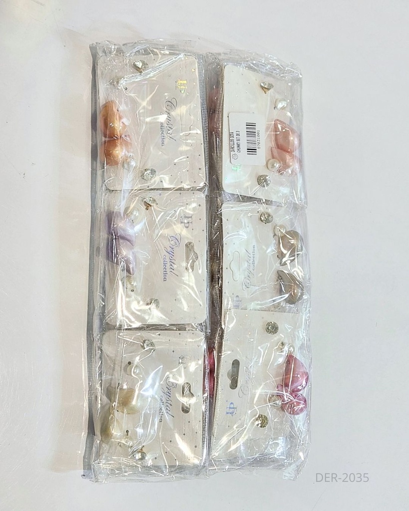 ZARCILLOS GOTA CHUNKY SET DE 3