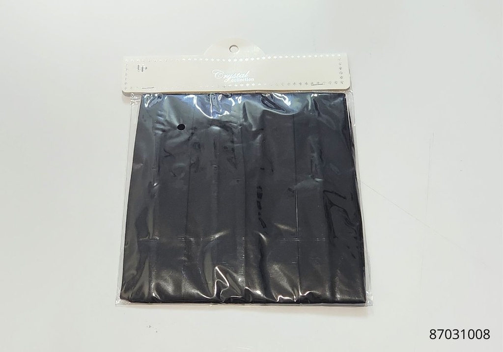 BANDANAS LISAS NEGRAS SET DE 4
