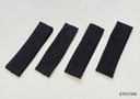 BANDANAS LISAS NEGRAS SET DE 4
