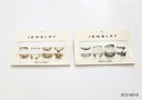 ANILLOS SET DE 8  MARIPOSA