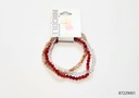 PULSERAS PIEDRAS COLORES SET DE 3