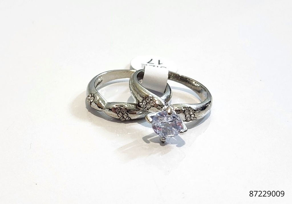 ANILLOS PIEDRA SET DE 2 PAR
