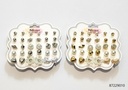 ZARCILLOS TOPITOS SET DE 15 PARES