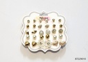 ZARCILLOS TOPITOS SET DE 15 PARES