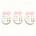 ZARCILLOS TOPITOS NIÑA SET DE 6 ABEJA