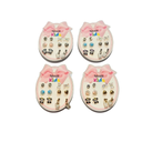 ZARCILLOS TOPITOS NIÑA SET DE 6 PANDA