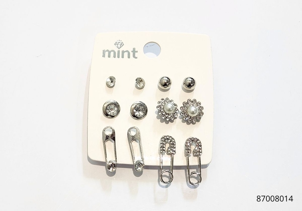 ZARCILLOS TOPITOS CLIP SET DE 6