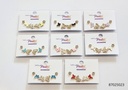 ZARCILLOS TOPITOS MARIPOSAS COLORES