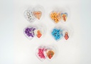 ROSARIOS ESTUCHE CORAZON COLORES