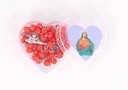 ROSARIOS ESTUCHE CORAZON COLORES