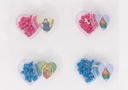 ROSARIOS ESTUCHE CORAZON COLORES