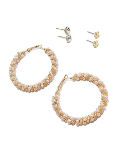 ARGOLLAS Y ZARCILLOS TOPITOS SET DE 3