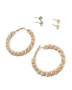ARGOLLAS Y ZARCILLOS TOPITOS SET DE 3