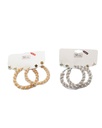 ARGOLLAS Y ZARCILLOS TOPITOS SET DE 3