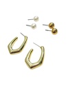 ZARCILLOS SET DE 3 PARES