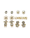 ZARCILLOS TOPITOS SET DE 6 PARES