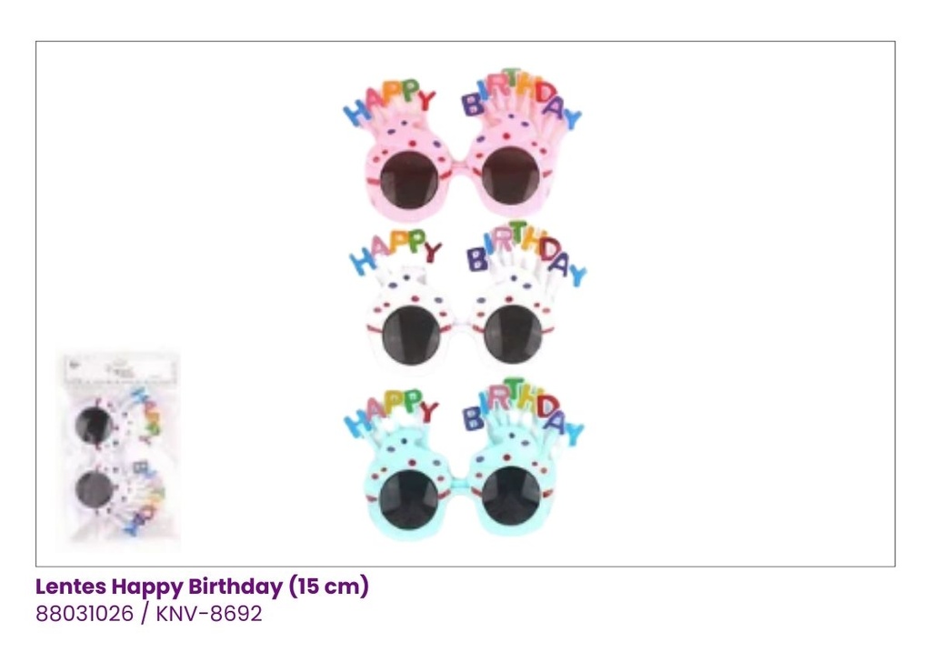 LENTES HAPPY BIRTHDAY