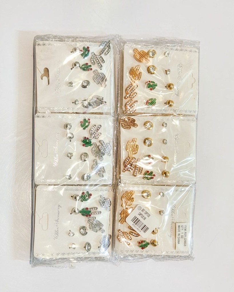 ZARCILLOS TOPITOS CAPTUS SET DE 6