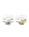 ZARCILLOS TOPITOS SET 3 PARES