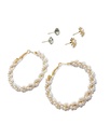 ARGOLLAS Y ZARCILLOS TOPITOS SET DE 3