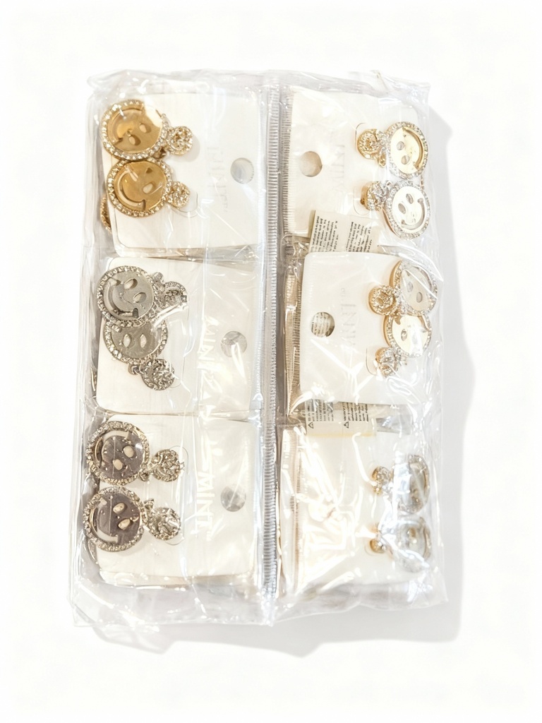 ZARCILLOS STRASS CARA FELIZ