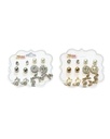 ZARCILLOS TOPITOS MARIPOSA SET DE 6 PARES
