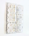 ZARCILLOS TOPITOS SET DE 15 PARES