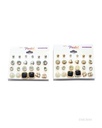 ZARCILLOS TOPITOS SET DE 12 PARES