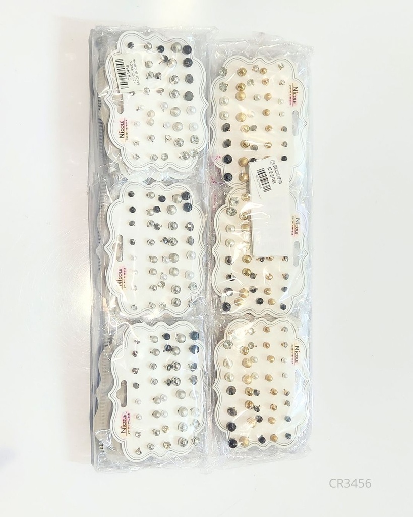 ZARCILLOS TOPITOS SET DE 20 PARES