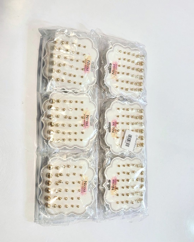 ZARCILLOS TOPITOS SET DE 18 PARES
