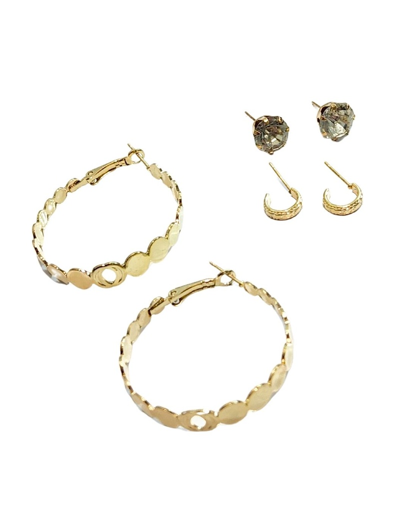 ARGOLLAS Y ZARCILLOS SET 2 PARES