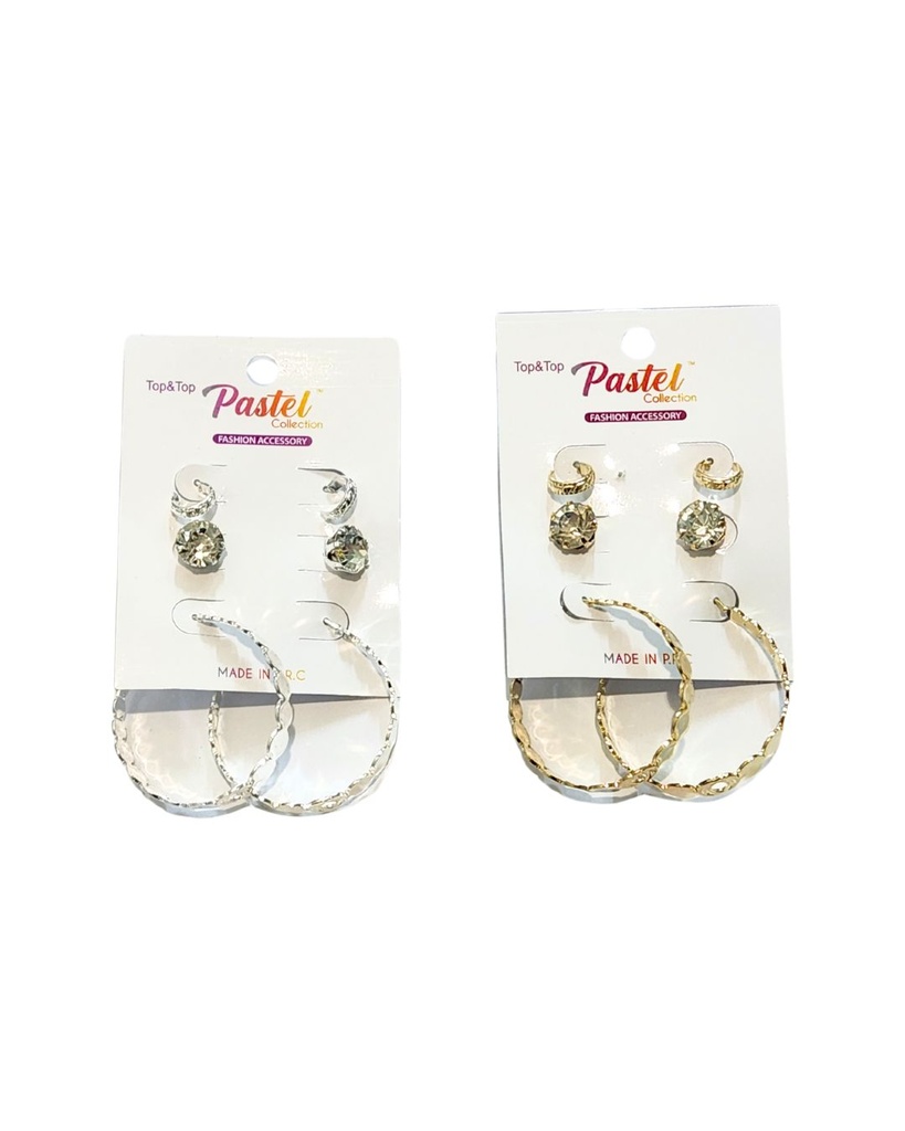 ARGOLLAS Y ZARCILLOS SET 2 PARES