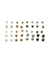 ZARCILLOS TOPITOS SET DE 20 PARES