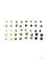 ZARCILLOS TOPITOS SET DE 20 PARES