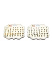 ZARCILLOS TOPITOS SET DE 20 PARES