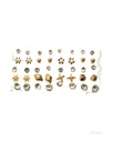 ZARCILLOS TOPITOS SET DE 20 PARES