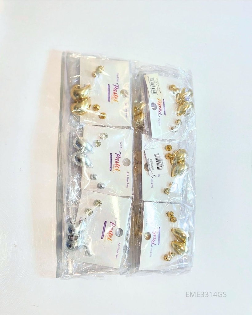 ZARCILLOS TOPITOS CHUNKY SET DE 3