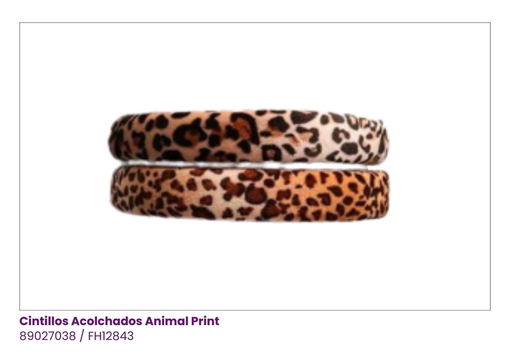 CINTILLOS ACOLCHADOS ANIMAL PRINT