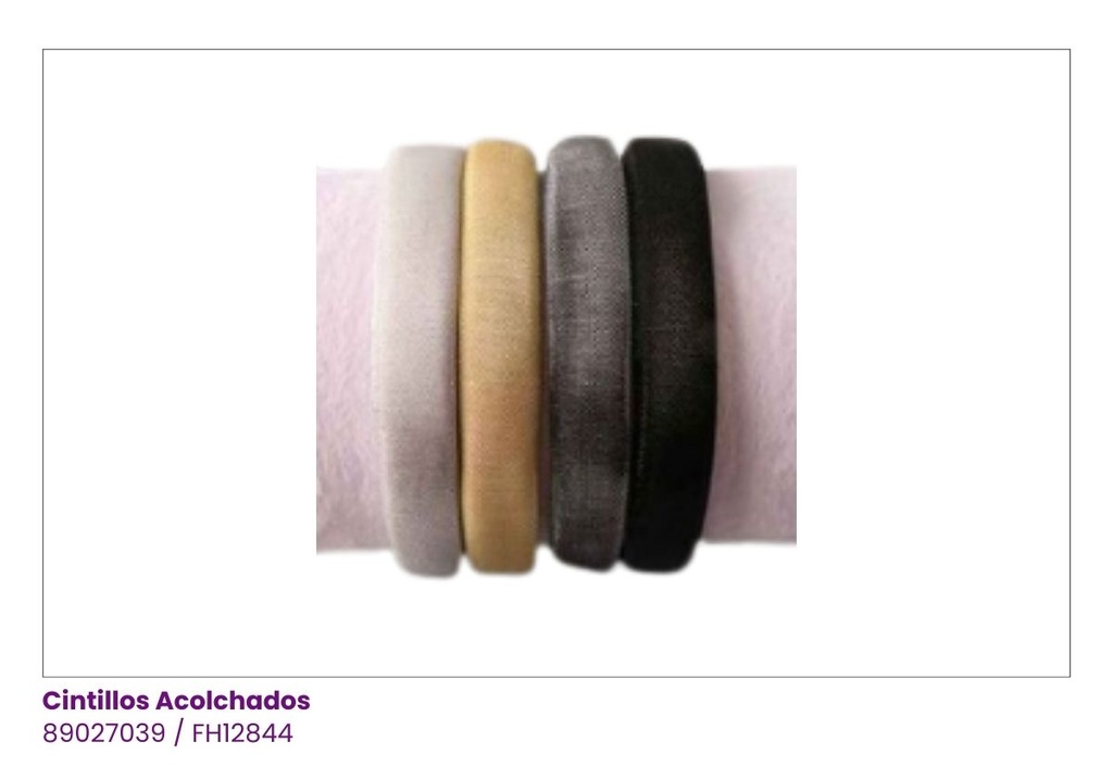 CINTILLOS ACOLCHADOS DORADOS PLATEADOS