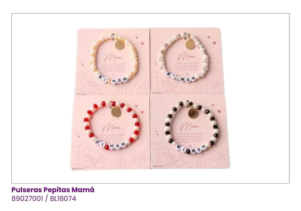 PULSERAS PEPITAS MADRE