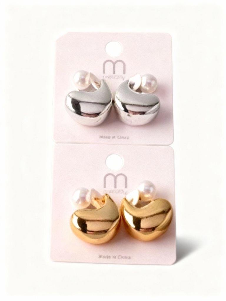 ZARCILLOS DOBLE PERLA