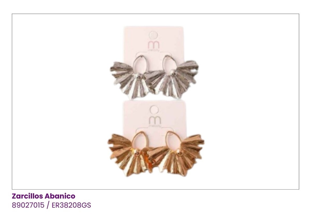 ZARCILLOS ABANICO CHUNKY GRANDES