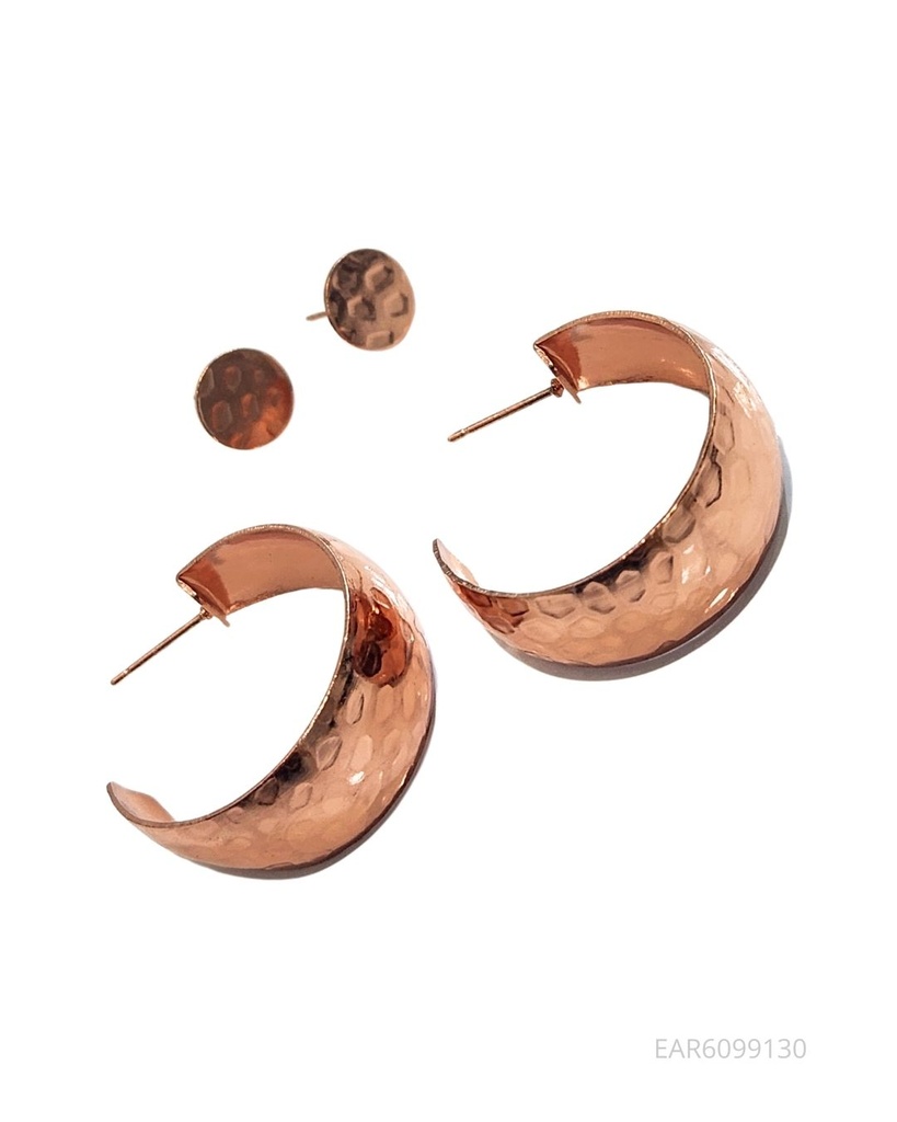 ZARCILLOS ARGOLLAS CIRCULO SET DE 2