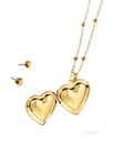 COLLARES RELICARIOS CORAZON LISO