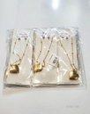 COLLARES RELICARIOS CORAZON LISO
