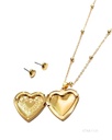COLLARES RELICARIOS CORAZON  