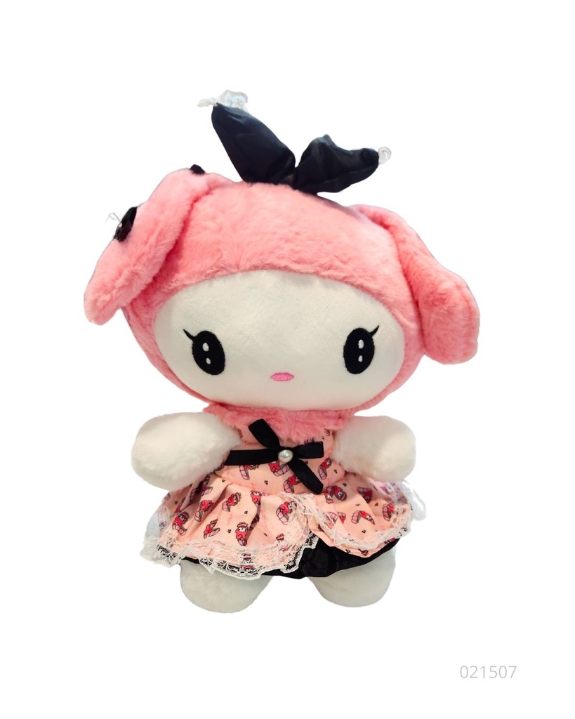 PELUCHES SANRIO PEQUEÑO (KUROMI-MY MELODY) (25 CM)