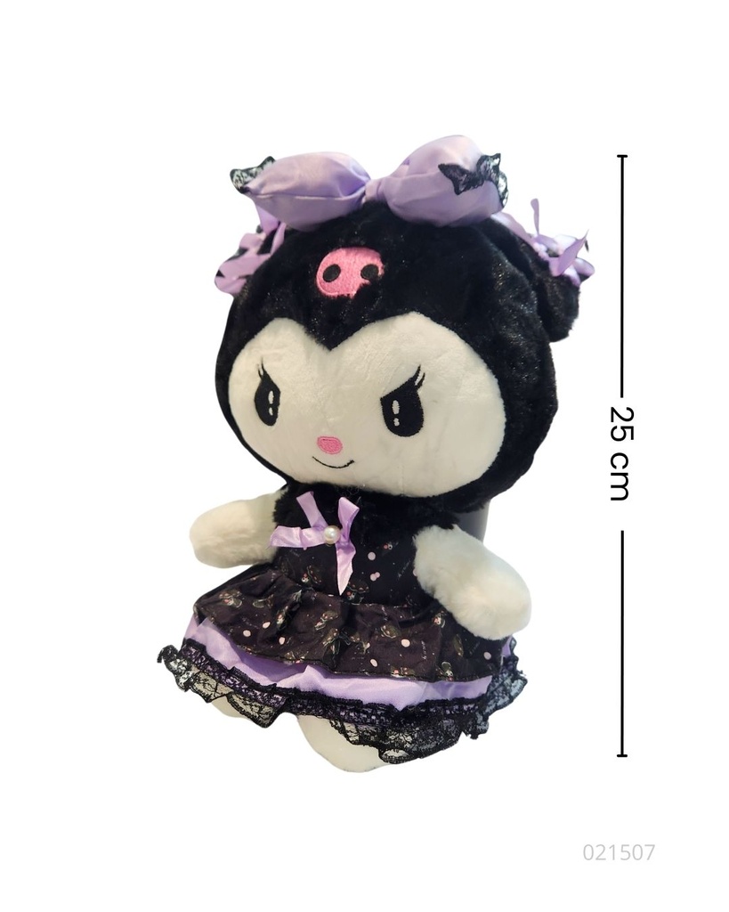 PELUCHES SANRIO PEQUEÑO (KUROMI-MY MELODY) (25 CM)