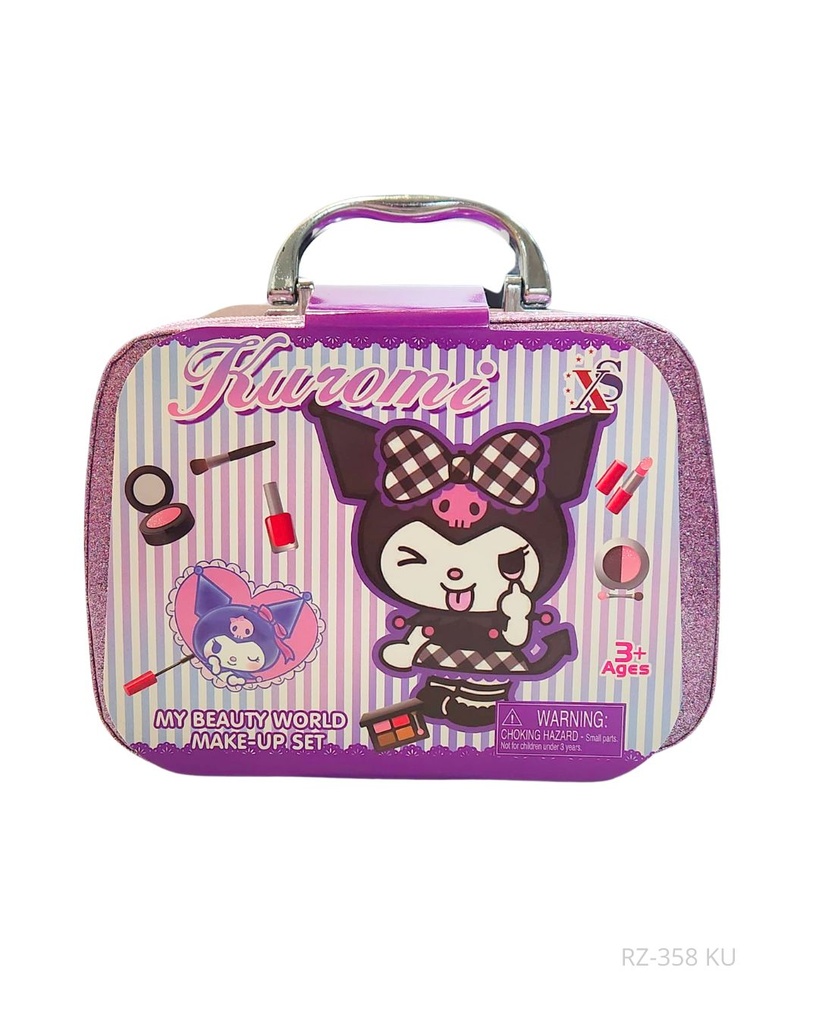 MAQUILLAJE KUROMI MALETA SET PARA NIÑAS