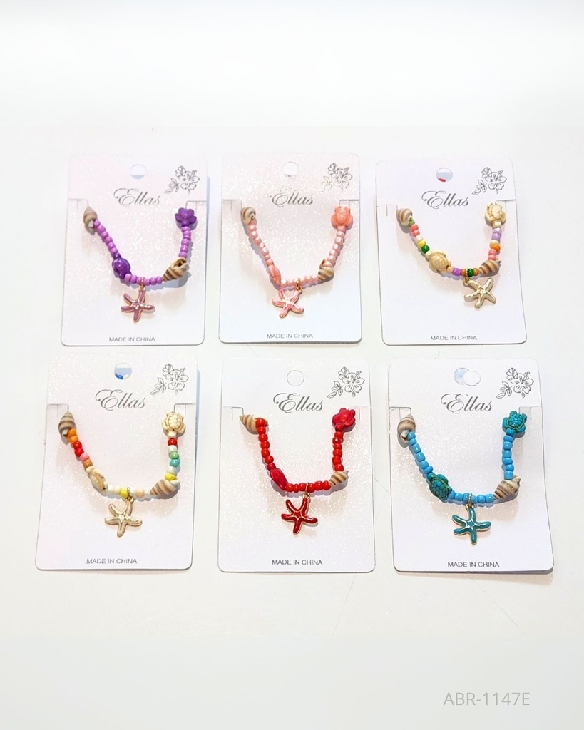 PULSERAS ESTRELLA DEL MAR COLORES